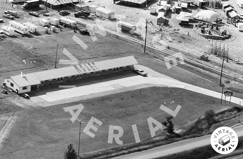 Cardinal Inn Motel - 1971 Aerial (newer photo)